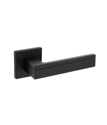 Ручки стандарт Ручка дверная Code Deco на квадратном основании H-30153-A-BLM 